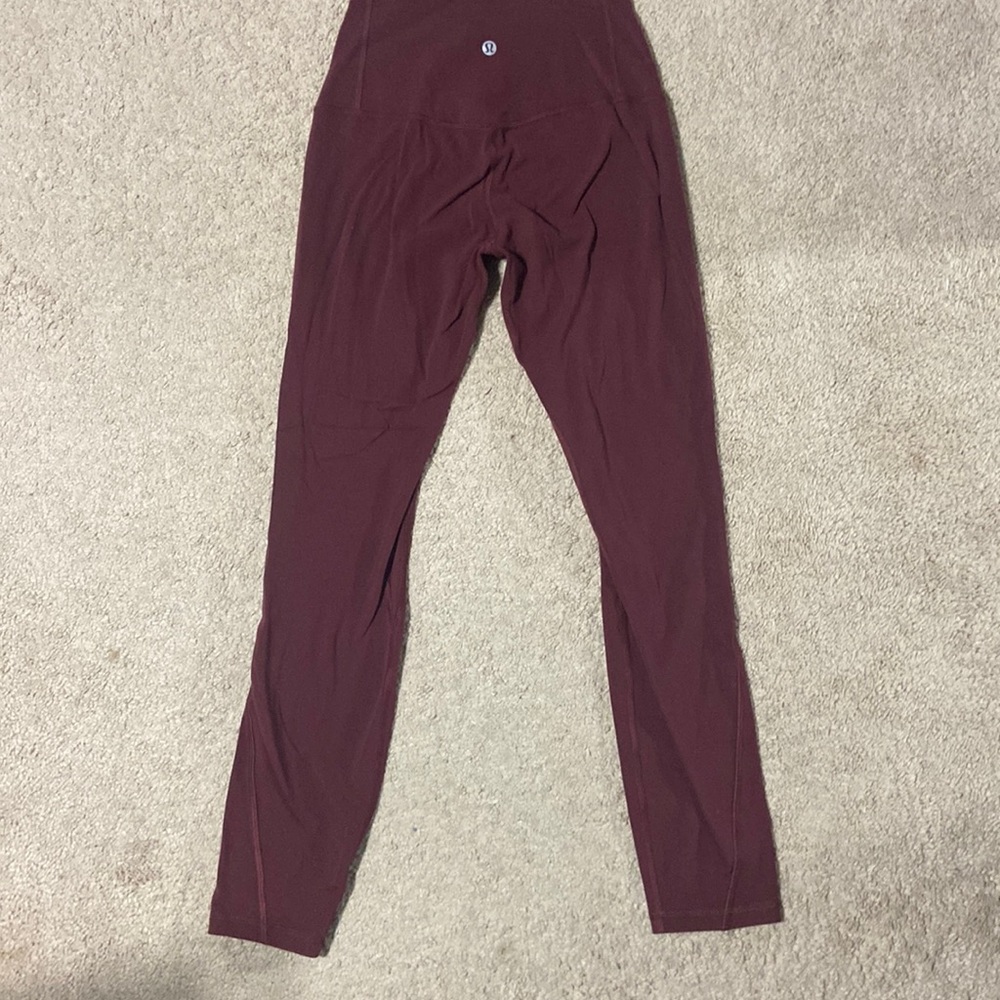Maroon Lululemon leggings